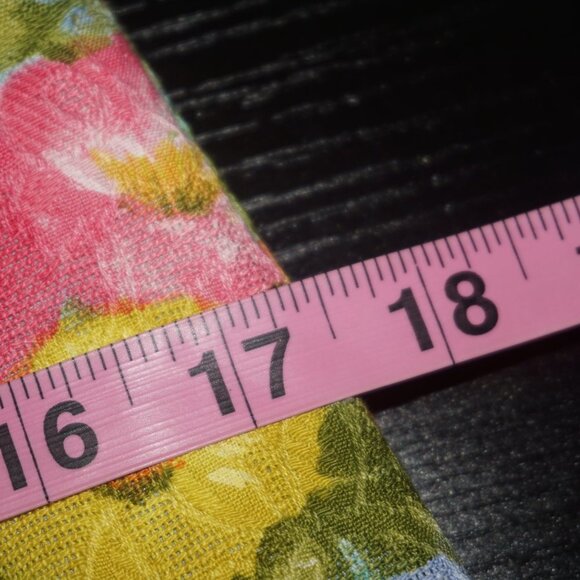 Vintage 60s Rainbow Floral Shift Dress - Picture 8 of 9